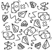 Creative Startup Symbols with Rocket and Light Bulb vector