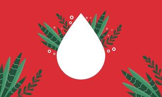 Blood Donation Support Background with Red Gradient vector