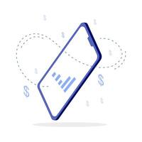 Mobile and Desktop Business Bundle in Isometric Art vector