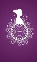 International Womens Day Card with Circular Mandala Style vector