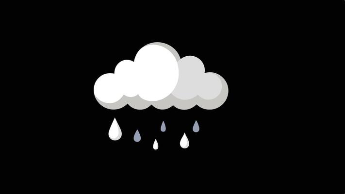 a white cloud with rain drops on it Collection of white clouds raining raindrops