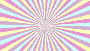 Geometrical multicolored abstract ray burst background - seamlessly looping animation video