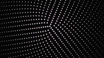 Round geometrical abstract circular square pattern background - seamless loop animation video