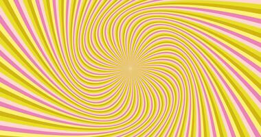 Psychedelic abstract geometric vortex ray burst background - seamless loop video