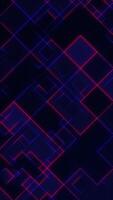 Glowing vertical digital shapes in neon colors. Perfect for futuristic tech intros, TikTok loops, VJ walls, or UI overlays. Seamless 4K loop in portrait format. High contrast and smooth flow. video