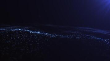 Deep navy blue abstract waves flowing smoothly in a seamless 4K loop. Ideal for digital backdrops, modern presentations, and tech visuals. Clean motion, no audio, 60FPS. video