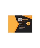 abstract business post design banner vector