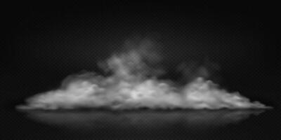 Realistic smoke on floor cloud on background perfect for overlay effects and atmospheric compositions. Soft white texture. Ideal for creative projects and visual enhancements. vector