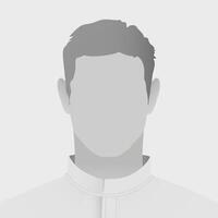 Monochrome avatar defoult photo placeholder illustration showing silhouette of unrecognizable male figure in minimalist style with neutral grey tones for anonymous profile representation vector