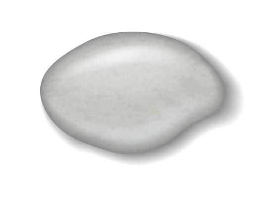 Detailed illustration of a smooth grey stone on a white background. Reflecting realism and simplicity. Ideal for naturethemed designs or educational purposes.