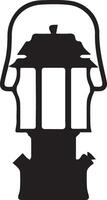 Spark plug cross section illustration. vector