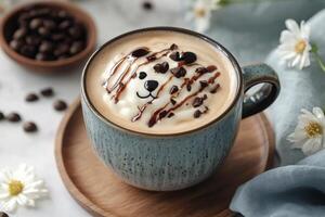 Charming Bear Face Latte Delights for a Cozy Break photo