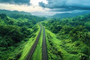 Journey Through the Evergreen Valley The Endless Railroad Trail photo