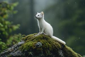The Watchful Ermine A Wilderness Guardian photo