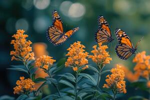 Enchanting Butterfly Bush Orange Palette and Fluttering Guests photo