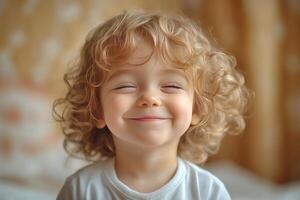Innocence Captured A Childs Adorable Wink photo