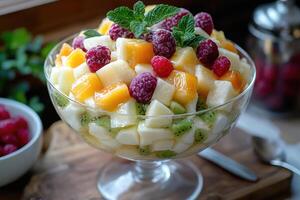 A bowl of fruit salad photo