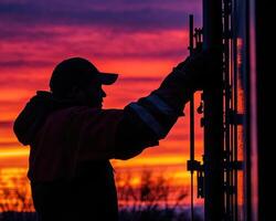 Morning Glow Repairmans Touch on Mechanical Marvel photo