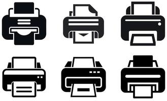 Printer Icon Set vector