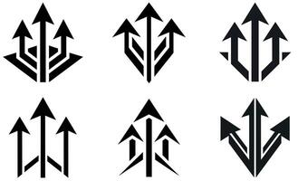 Abstract Upward Arrows vector