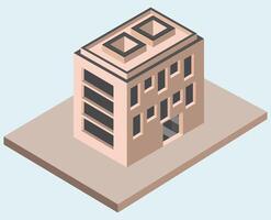 A 3D building illustration, modern apartment homes, suitable for engineering plans and architecture renders works and blocks, good for icons and posters and signs, can be used for web design vector