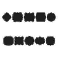Design elements collection for crest making vector