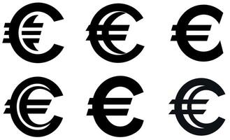 Euro Symbols in a Simple Design vector