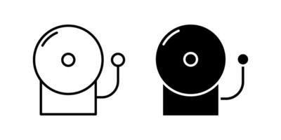 icon set featuring bells, perfect for notification and alert designs. vector