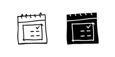 icon set featuring schedules, ideal for planning and organization designs. vector