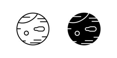 A modern icon set featuring Mars planet symbols, suitable for space exploration and sci-fi designs. vector