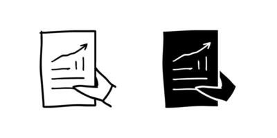 icon set showcasing statistic report symbols, perfect for data and analysis designs. vector