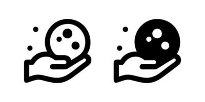 icon set depicting snowballs, perfect for winter and play designs. vector