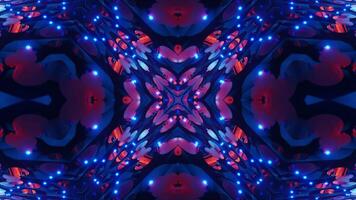 muito ampla azul e roxa padronizar com luzes em isto. caleidoscópio vj ciclo video