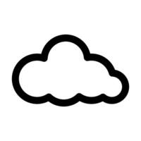 Cloud linear icon on isolated background.Editable outline. vector