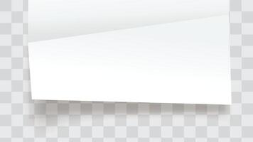 a paper bottom folded on template back vector