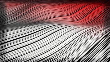 vermelho e branco ondas fundo vj ciclo dentro 4k video