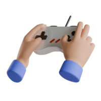 Hands holding a game controller on a black background png