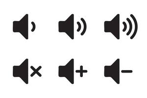 A set of four different types of speakers vector