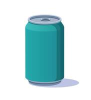 A can of soda on a white background vector