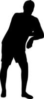 The Silhouette on a white background of a man people on a walk vector