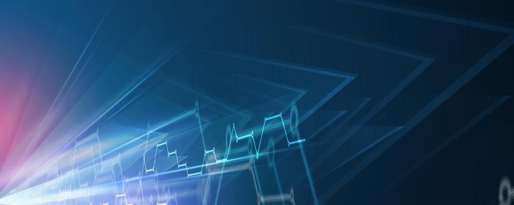 a colorful abstract background with a light coming from the top