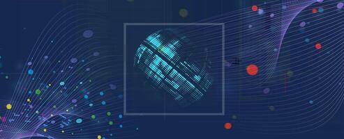 the cover of the book, the book is about the future of the internet vector