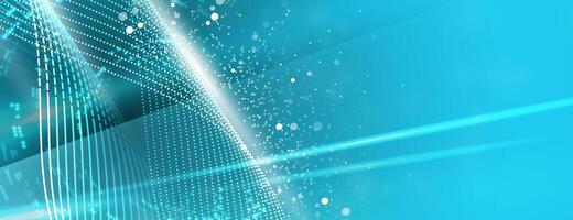 abstract blue background with a lighted line vector