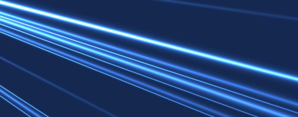 blue light beams on a dark background