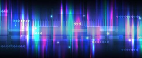 abstract background with glowing lines and lights vector