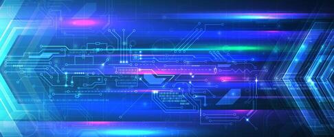 abstract futuristic technology background with glowing lines vector