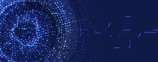 a blue background with a circular pattern vector
