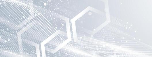 abstract technology background with white lines vector