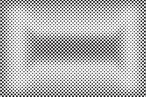 Halftone pattern silhouette design with black dots in a grid creating shading depth and textured surface effect backdrop and background vector