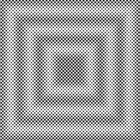 Halftone pattern silhouette design with black dots in a grid gradient shading depth and textured surface effect backdrop and background vector
